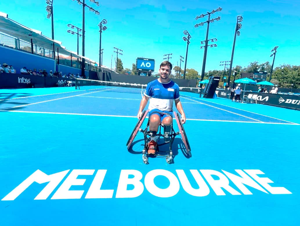 Paralympic tennis player Martín de la Puente