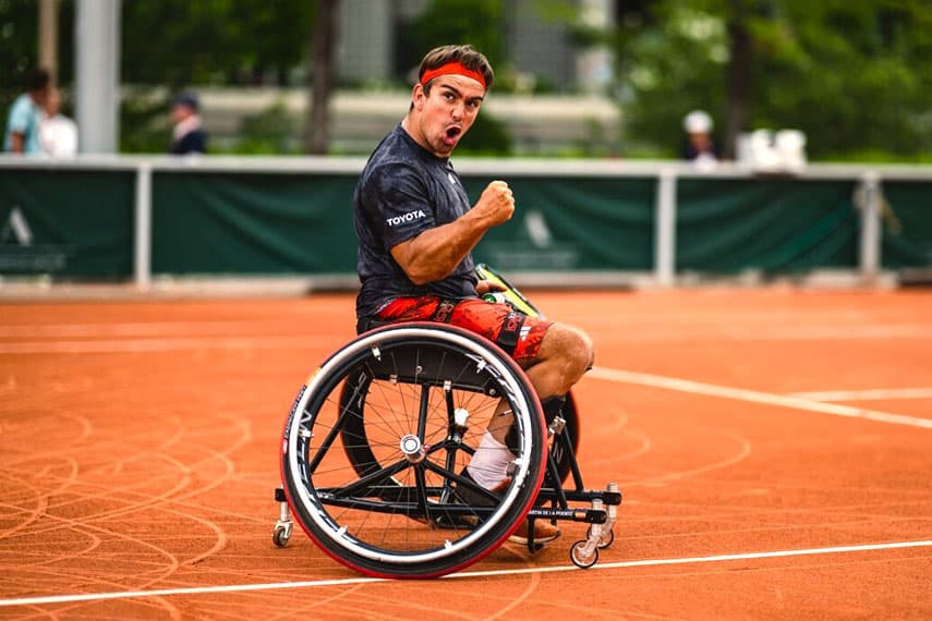 Paralympic wheelchair tennis player